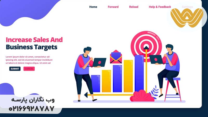 افزایش فروش سایت با طراحی اصولی
